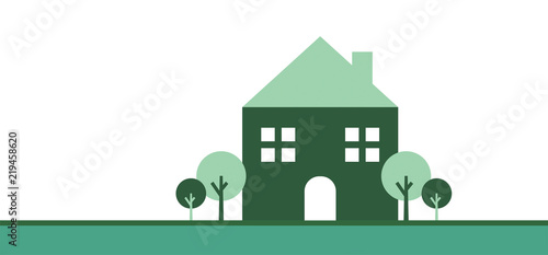 casa, casetta, giardino, immobiliare, edilizia