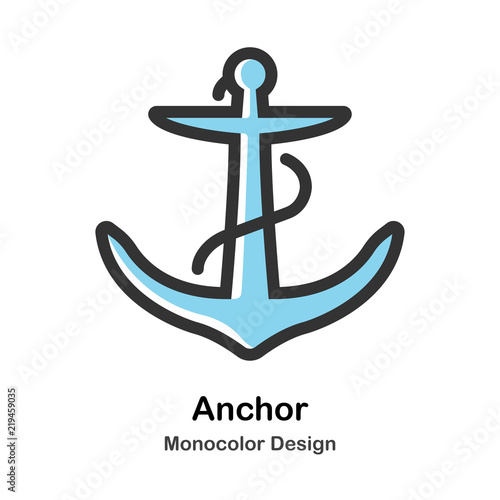 Anchor Monocolor Illustration