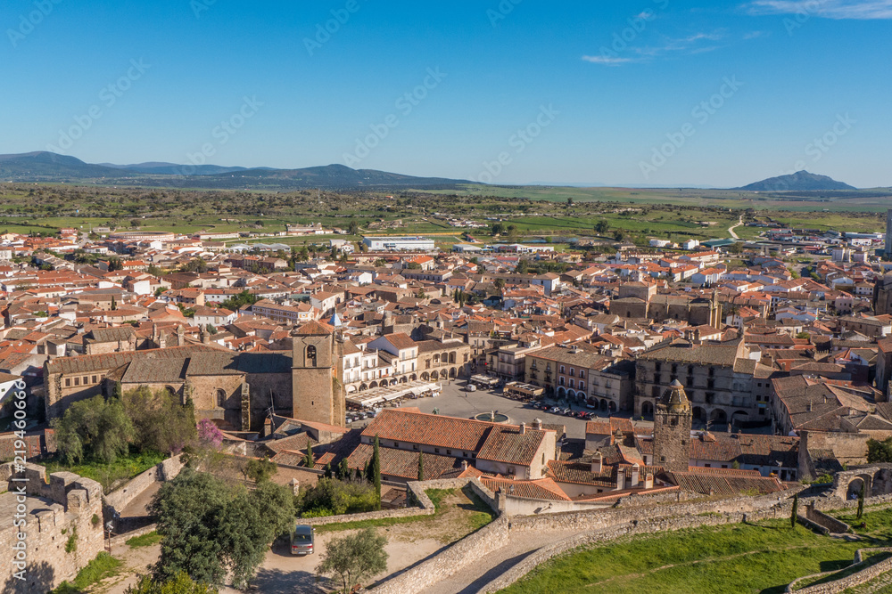 An overview of the beautiful city of Trujillo, in Spain.
