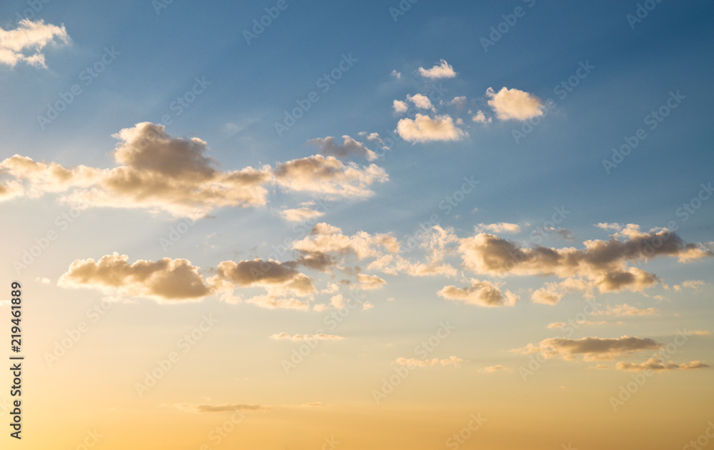 Fototapeta premium Sunset sky in summer