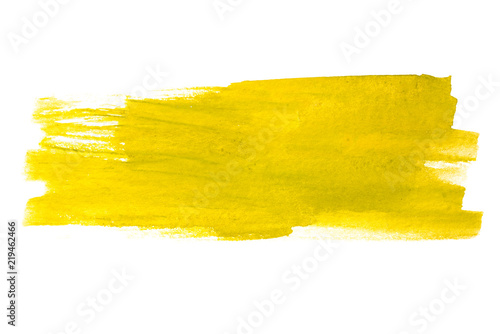 yellow watercolor stain for design element mocap