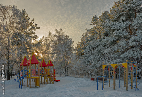 Playground in winter park