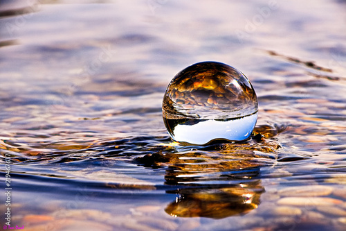 Glassball in Water