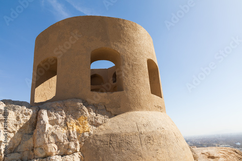 Islamic Republic of Iran. Isfahan. Atashgah. Zoroastrian Fire Temple. The hill is called called Maras or Marabin.  