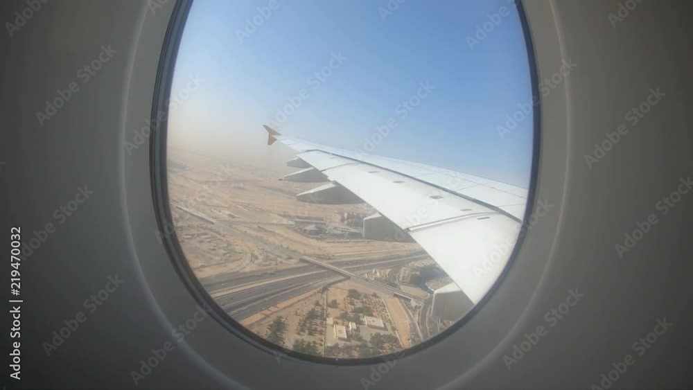 POV, view from airplane window POV, view from airplane window