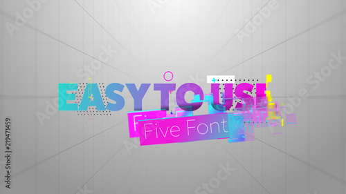 Colorful Kinetic Titles