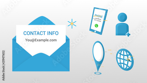 Contact Info Infographic