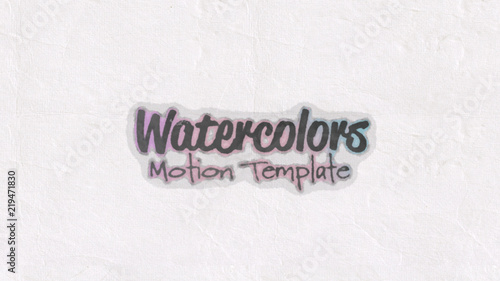 Watercolors Title