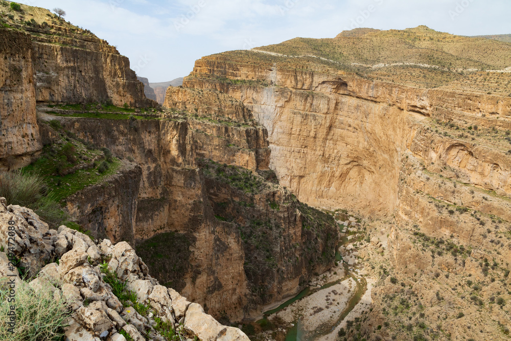 Islamic Republic of Iran. Bushehe Province. Dalaki. Rural landscape. Canyon.