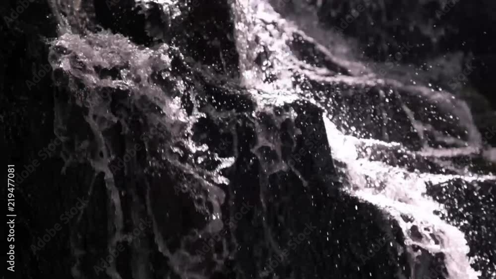 Slow motion close up, fresh river water Slow motion close up, fresh river water