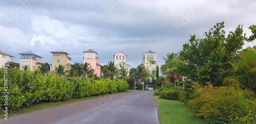 Streets and luxury homes of Alabany marina