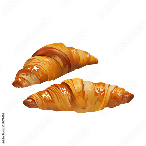 Croissant. Realistic.