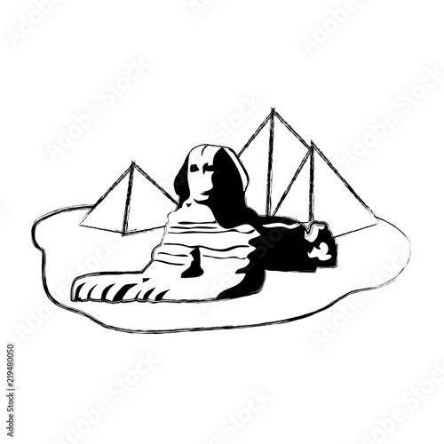 grunge famous giza egypt sculpture pyramids