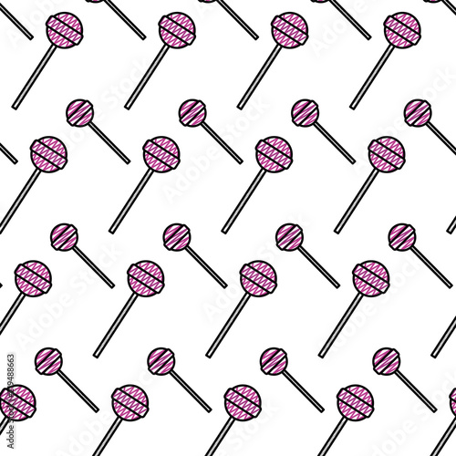 doodle delicious sweet lollipop candy background