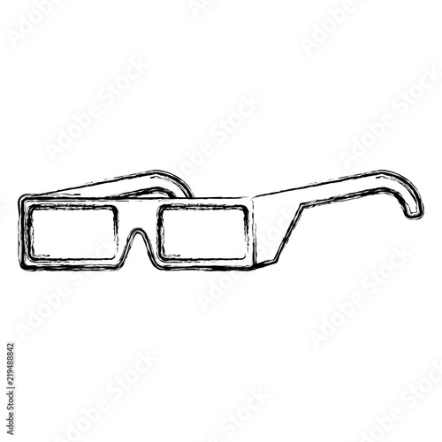 grunge 3d glasses object cinema entertainment