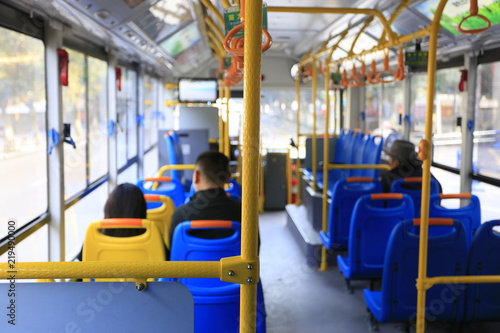City bus interior