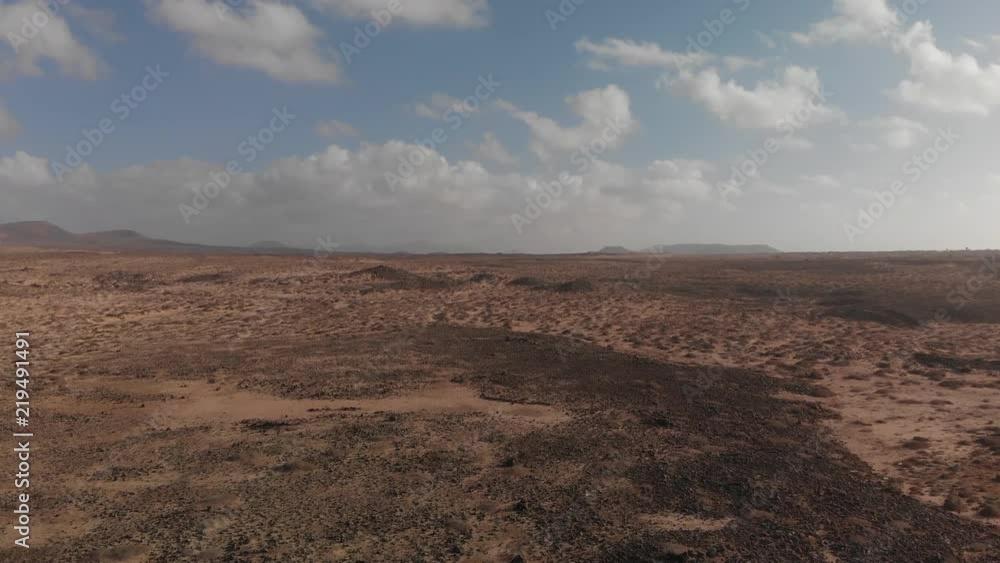 Barren desert landscape, aerial