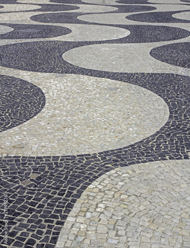 Iconic mosaic in Rio de Janeiro Brazil