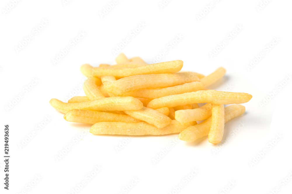 French Fries or potato fry isolated on white background. French Fries or potato fry isolated on white background.