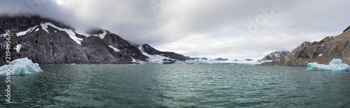 The glacier Burgerbukta  Svalbard.