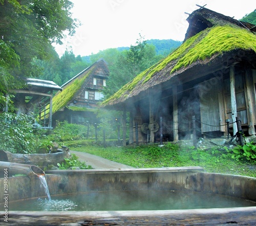 岐阜県、平湯温泉の足湯
