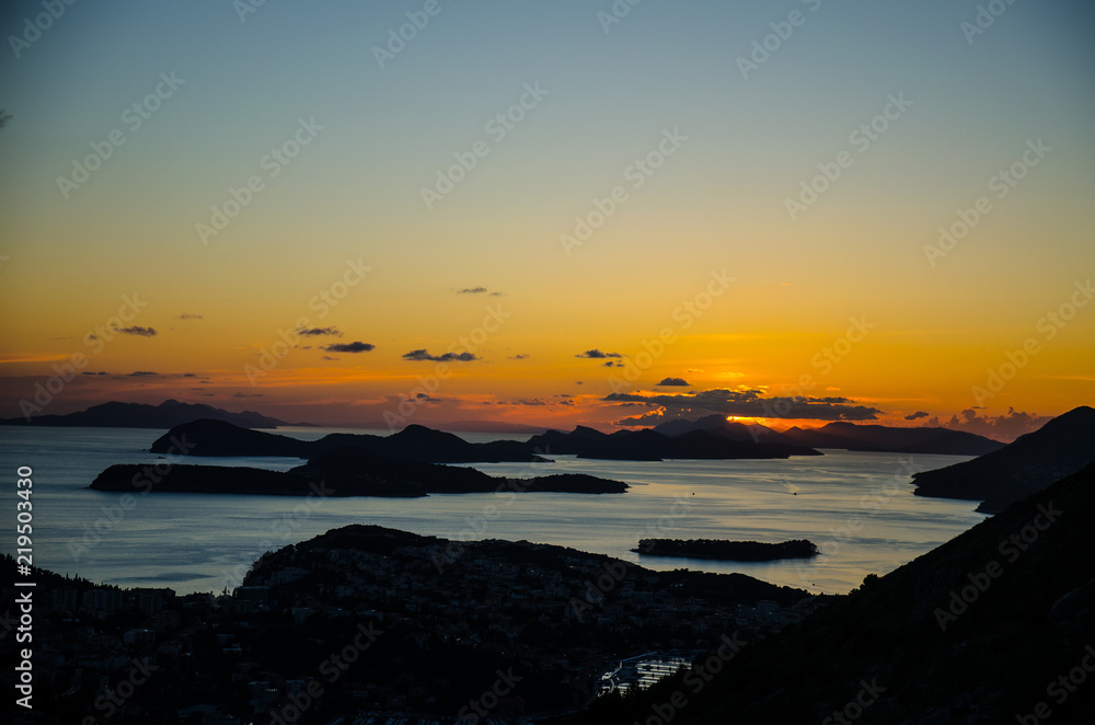 Sunset- Dubrovnik Croatia