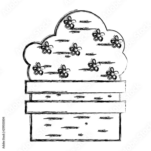 grunge nature bush plant flower style