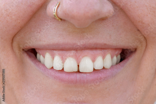 Close up studio shot of the teeth