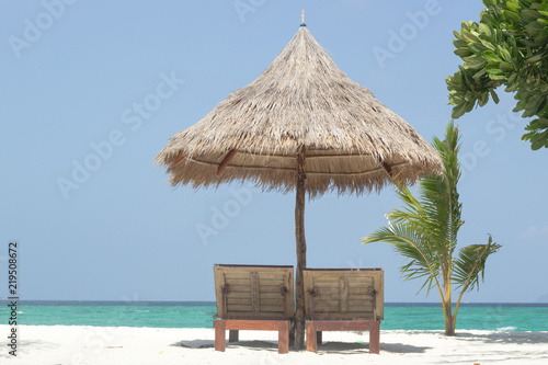 umbrella beach at beautiful beach