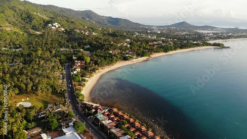 Aerial view of Koh Samui in Thailand 
