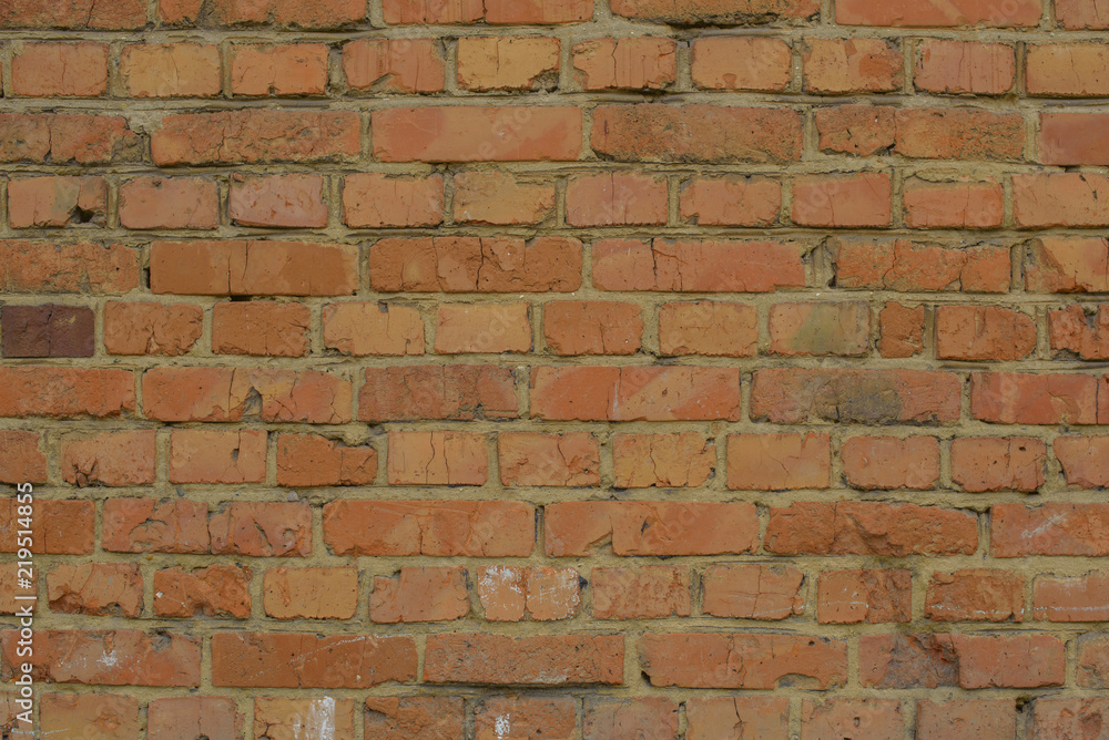 Obraz premium old brick red wall