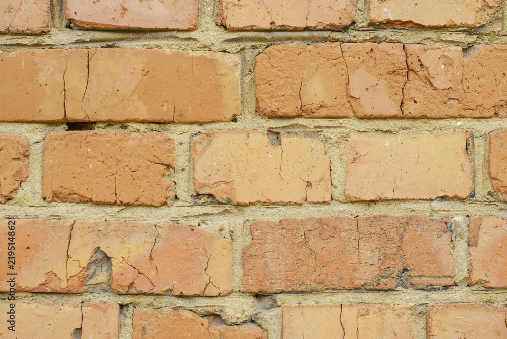 Obraz premium old brick red wall