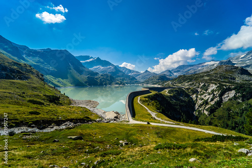 The Tauernmoossee dam in Austria Stubachtal Pinzgau Uttendorf