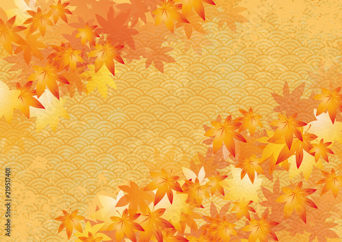 オレ 和柄 紅葉 上 五