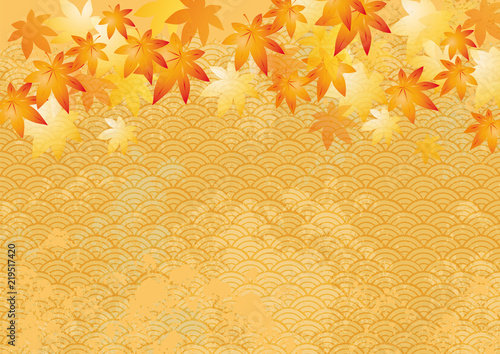 オレ 和柄 紅葉 上