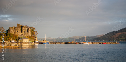The view across the lough to Carlingford Castle