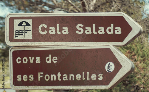 Obraz na płótnie Cala Salada w salonie