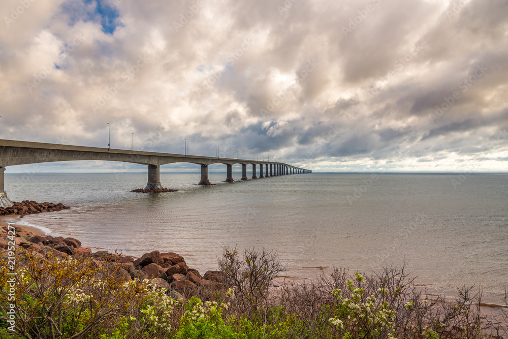 Bridge between New Brunswick and Prince Edward Island in Canada Bridge between New Brunswick and Prince Edward Island in Canada