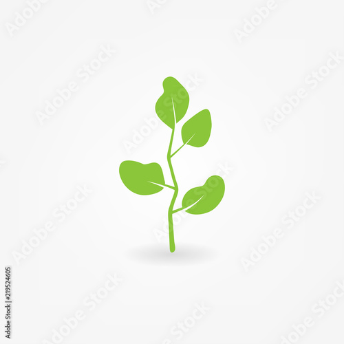Green Leaf Icon Vector Illustrations © alexandrovskyi