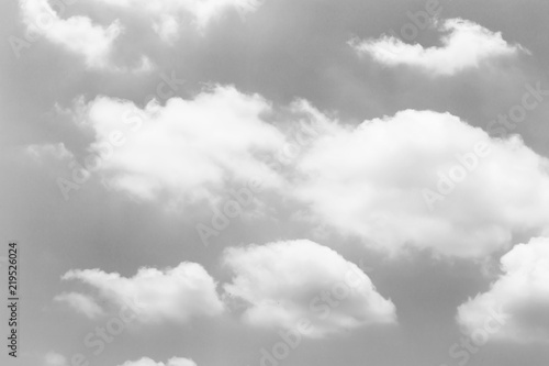 Vintage white light sky with clouds background