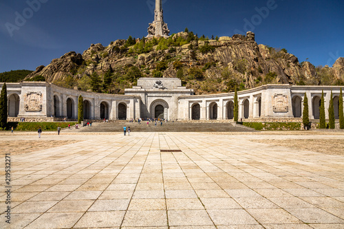  San Lorenzo de El Escorial. Outdoor view of The Valle de los Caidos or Valley of the Fallen. Build near Madrid, to honour and bury those who died in Spanish Civil War, including General Franco. photo