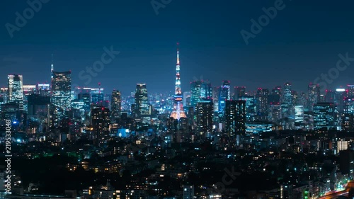Wallpaper Mural 東京夜景・タイムラプス Torontodigital.ca