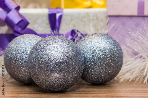 Grey balls and Christmas presents 