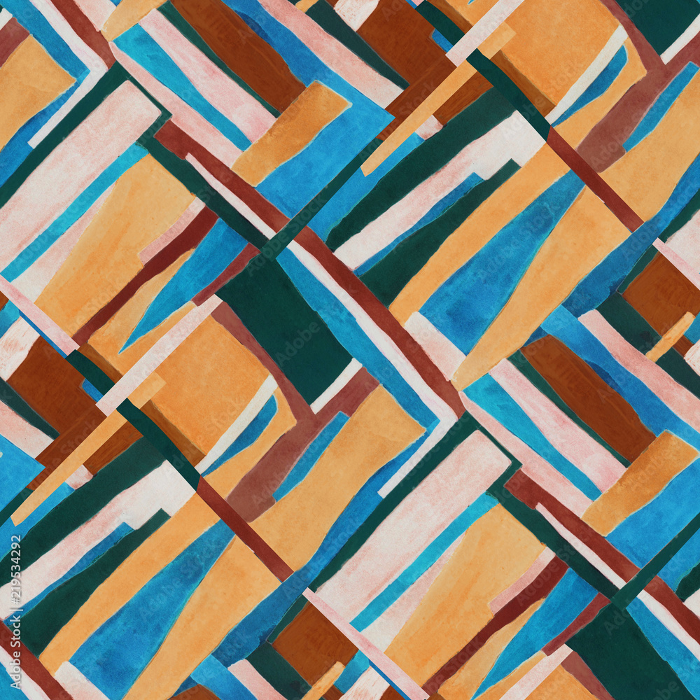 Obraz premium Abstract contemporary art seamless pattern.