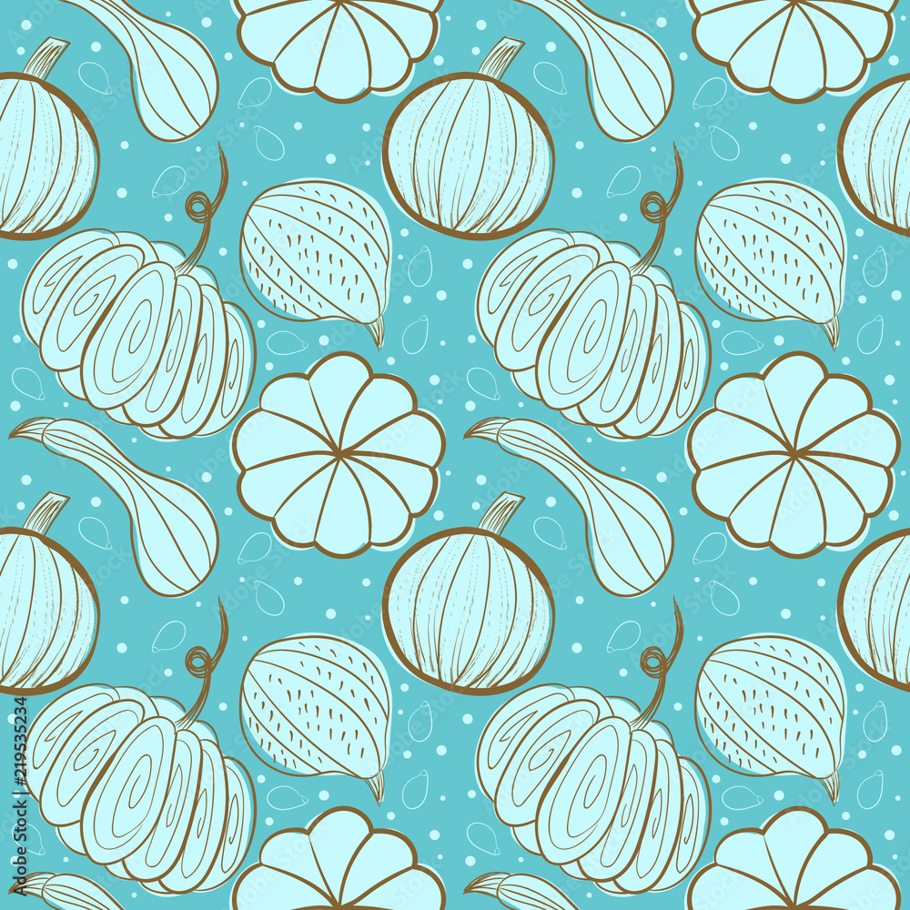 Pumpkins seamless pattern Pumpkins seamless pattern