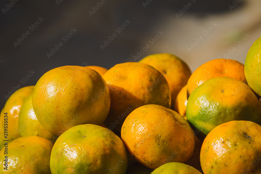 Fresh Oranges in the Market