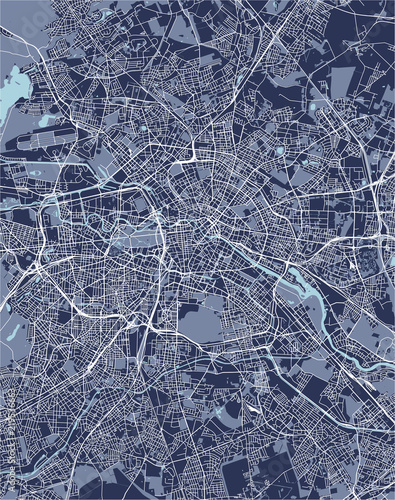 map of the city of Berlin, Germany