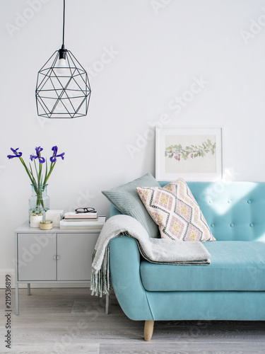 Minimal interior design in lightroom.