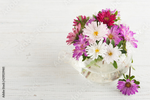 Wallpaper Mural Pink purple garden flowers Torontodigital.ca