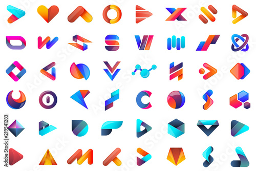 Modern Minimal Vector Logo for banner